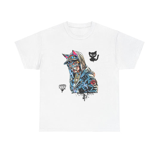 Cat G | Hip Hop Hero | Catwoman Graffiti | Unisex Heavy Cotton Tee