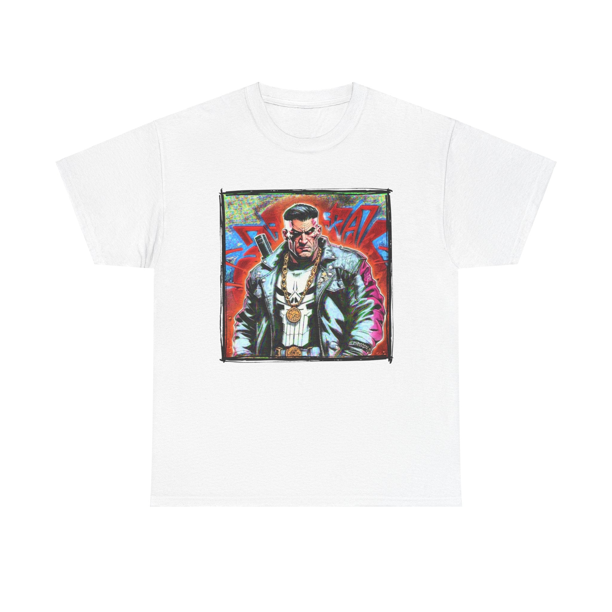 The Punisher G | Hip Hop Heroes | Graffiti | Unisex Heavy Cotton Tee