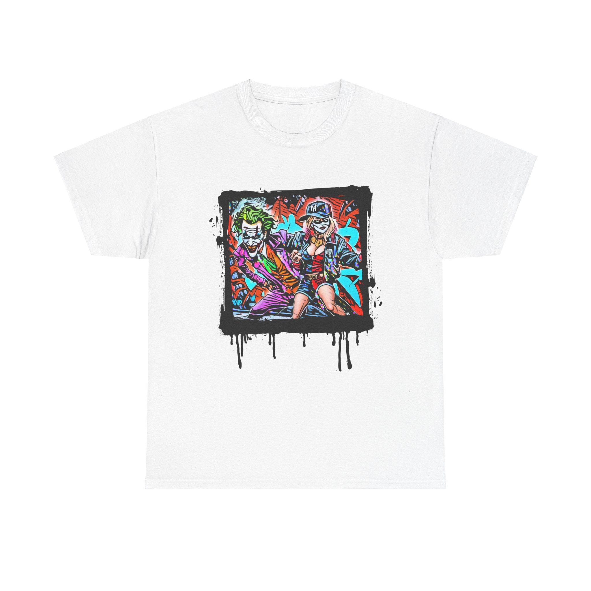 Joker & Harley Graffiti | Hip Hop Heroes | Unisex Heavy Cotton Tee