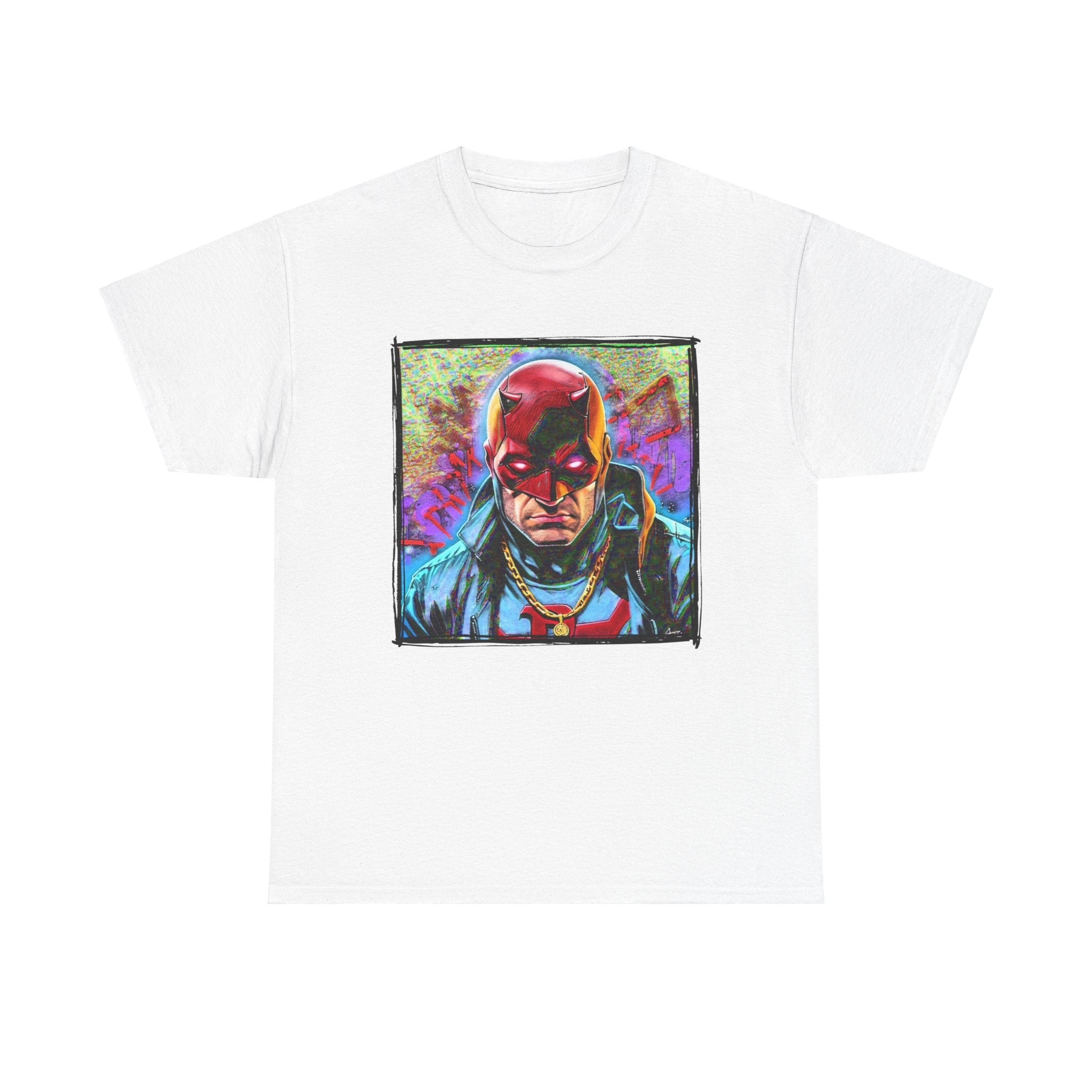 DareDude | Hip Hop Heroes | Daredevil Graffiti | Unisex Heavy Cotton Tee