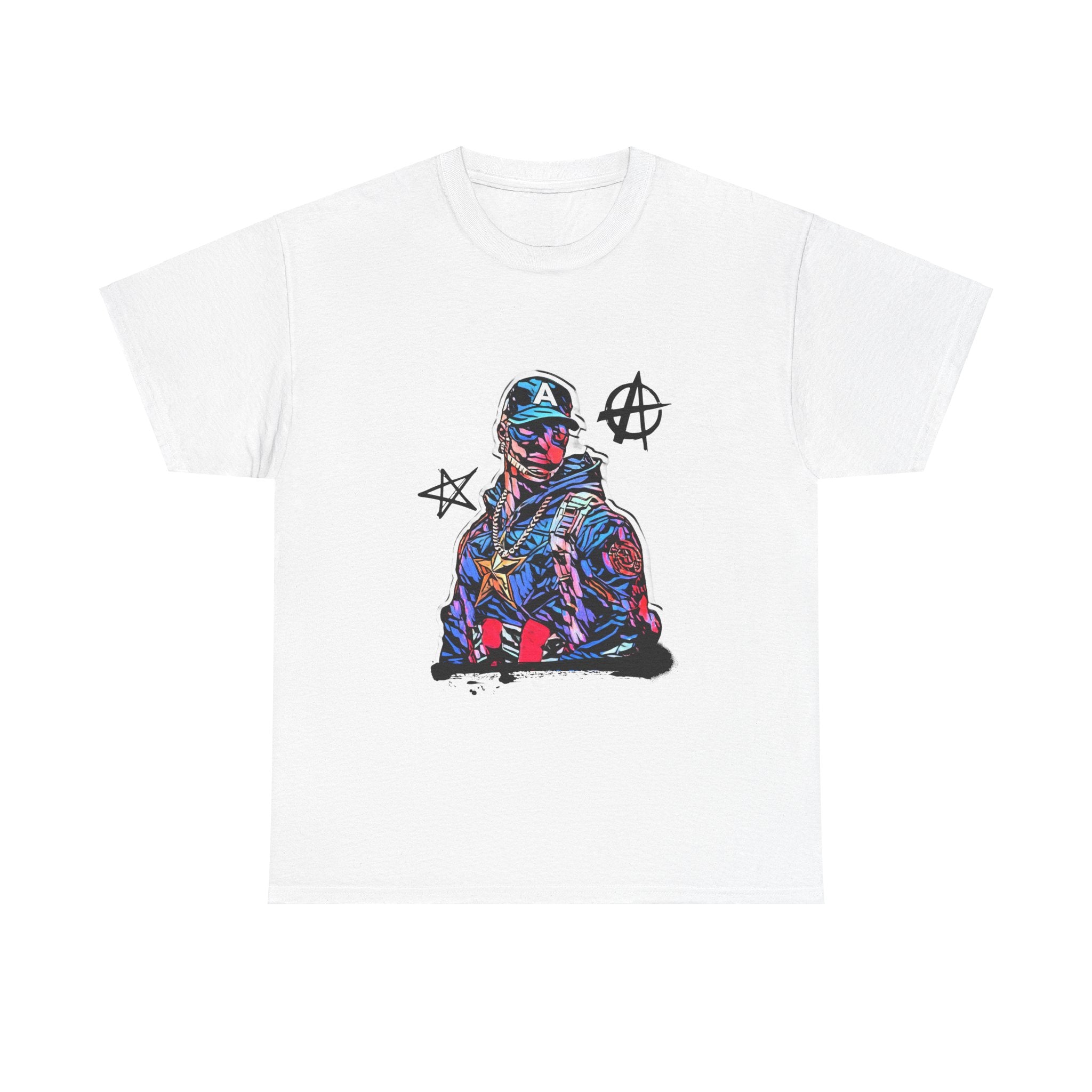 Captain G America | Hip Hop Hero | Graffiti | Unisex Heavy Cotton Tee