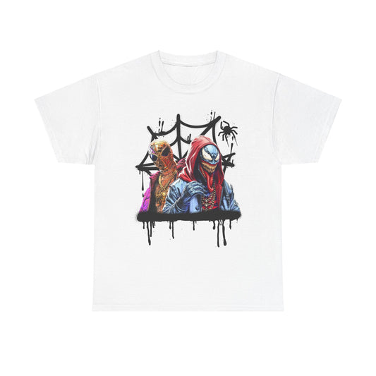 Spidey X Venom (Bros) | Hip Hop Heroes | Graffiti | Unisex Heavy Cotton Tee