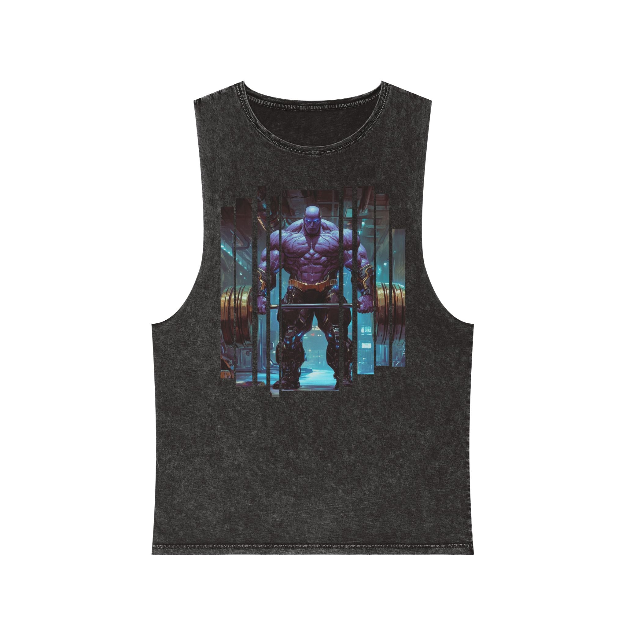 Thanos | Body Building Boss | Unisex Stonewash Tank Top