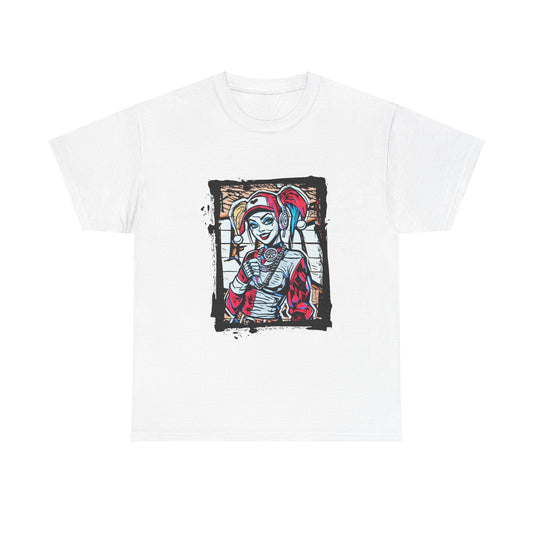 Harley G | Hip Hop Hero | Harley Quinn Graffiti | Unisex Heavy Cotton Tee