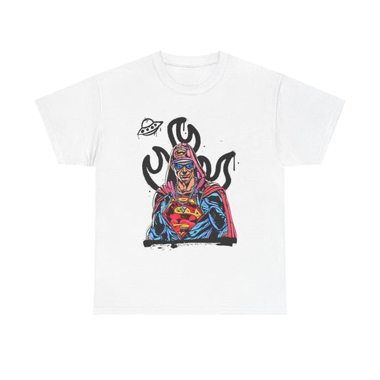 Super G | Hip Hop Hero | Superman Graffiti | Unisex Heavy Cotton Tee