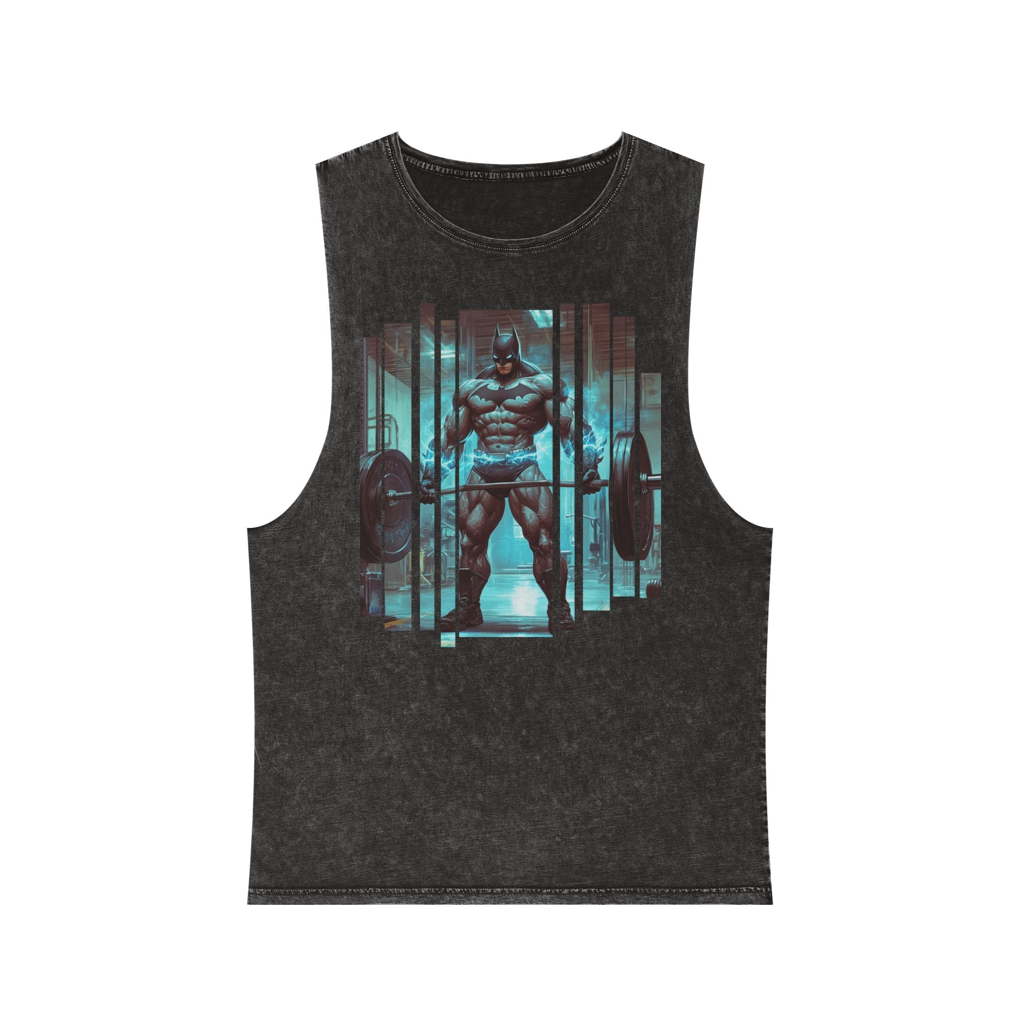 Batman | Body Building Boss | Unisex Stonewash Tank Top