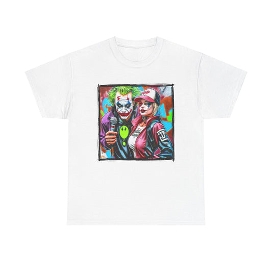 Joker & Harley | Rap Graffiti | Hip Hop Heroes | Unisex Heavy Cotton Tee