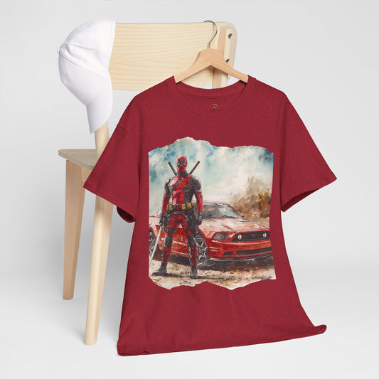 Deadpool | Chic Car Crusaders | Unisex Heavy Cotton Tee