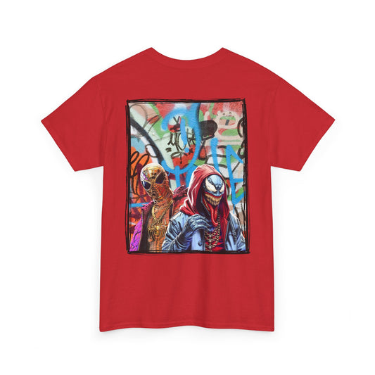 Spidey & Venom (Hip Hop Heroes) | Graffiti | Unisex Heavy Cotton Tee