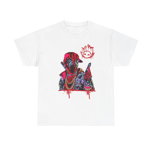 CoolPool | Hip Hop Hero | Deadpool Graffiti | Unisex Heavy Cotton Tee